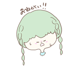 pastel color girl sticker sticker #10493148