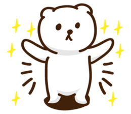 White bear intuitive sticker #10493204
