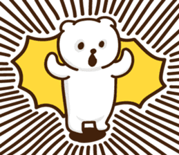 White bear intuitive sticker #10493215