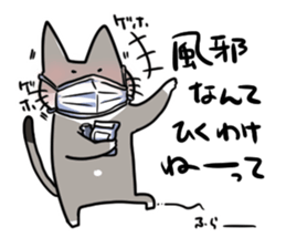 CutyGrayCat sticker #10493613