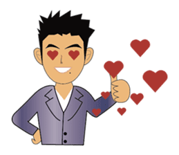 Everyday office worker man sticker #10494168