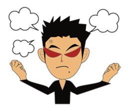 Everyday office worker man sticker #10494176