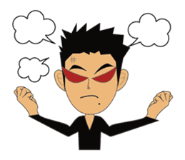 Everyday office worker man sticker #10494176