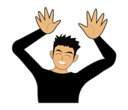 Everyday office worker man sticker #10494185