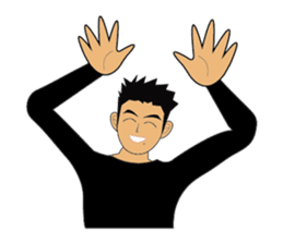 Everyday office worker man sticker #10494185