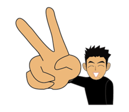 Everyday office worker man sticker #10494186