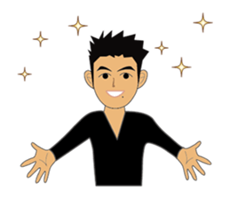 Everyday office worker man sticker #10494198