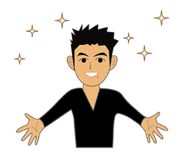 Everyday office worker man sticker #10494198