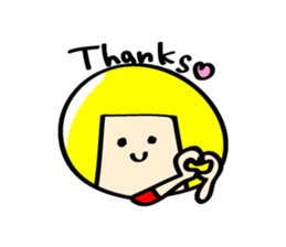 *Bobbed Girl* sticker #10494456