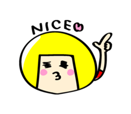 *Bobbed Girl* sticker #10494465