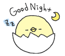 It is round chick. sticker #10495483