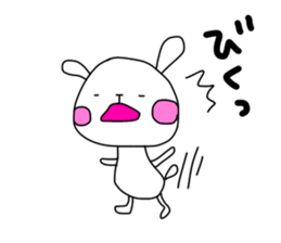 Sound effects with lovely rabbit sticker #10495692
