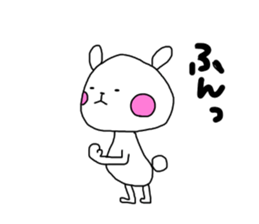 Sound effects with lovely rabbit sticker #10495695