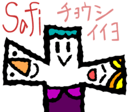 Convenient Swahili and Japanese sticker #10495727