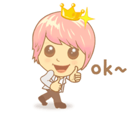 Prince Yuchaso (pink) sticker #10496163