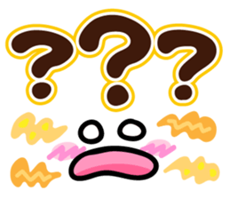 Faces and words 5 sticker #10496420