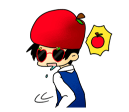 [ apple entertainer ] apple prince sticker #10496967
