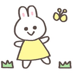 Easy-to-use bunny stickers
