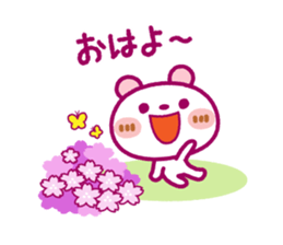 Spots bear(spring set) sticker #10497400