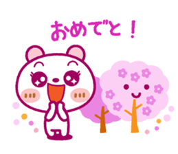 Spots bear(spring set) sticker #10497424