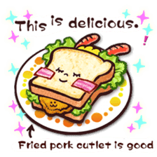 funny sandwich style sticker #10497897