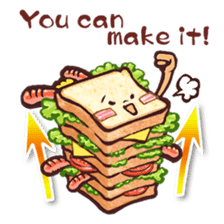 funny sandwich style sticker #10497898