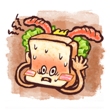 funny sandwich style sticker #10497900