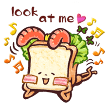 funny sandwich style sticker #10497905