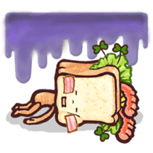 funny sandwich style sticker #10497906
