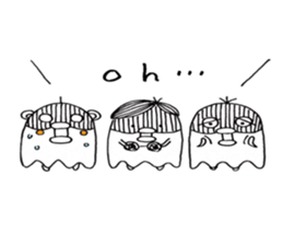 Three noisy birds sticker #10498719