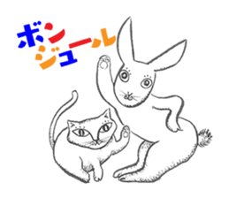 "Bonjour! Paris-lapin" Shinsuke Kawahara sticker #10498725