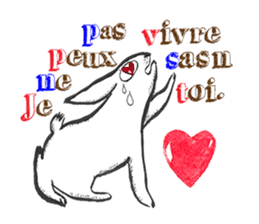 "Bonjour! Paris-lapin" Shinsuke Kawahara sticker #10498728