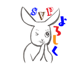 "Bonjour! Paris-lapin" Shinsuke Kawahara sticker #10498730