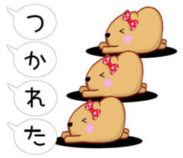 Balloon kyapibara women's sticker #10498853