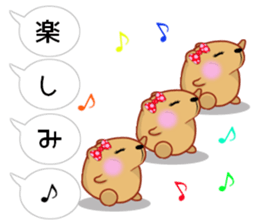 Balloon kyapibara women's sticker #10498863