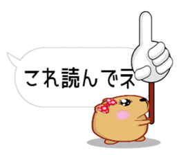 Balloon kyapibara women's sticker #10498864