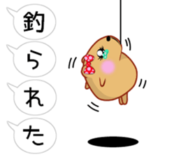 Balloon kyapibara women's sticker #10498872