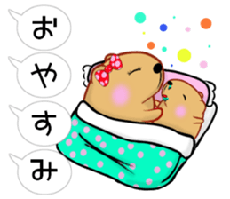 Balloon kyapibara women's sticker #10498879