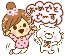 Drawing girls sticker 5 honorific ver. sticker #10499760