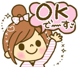 Drawing girls sticker 5 honorific ver. sticker #10499761