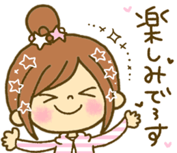 Drawing girls sticker 5 honorific ver. sticker #10499766