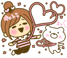 Drawing girls sticker 5 honorific ver. sticker #10499768