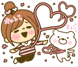 Drawing girls sticker 5 honorific ver. sticker #10499768