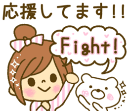 Drawing girls sticker 5 honorific ver. sticker #10499783