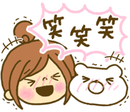 Drawing girls sticker 5 honorific ver. sticker #10499790