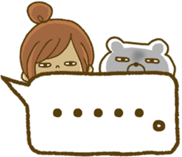 Drawing girls sticker 5 honorific ver. sticker #10499793