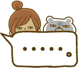 Drawing girls sticker 5 honorific ver. sticker #10499793