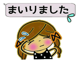 Pretty! Toque of girls 4 sticker #10499837