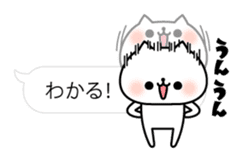 The exaggerated too cat(Balloon ver.) sticker #10499925