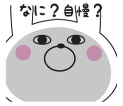 The rabbit which isn't hearing talk sticker #10501303